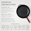 Made In Cookware - Enameled Cast Iron Skillet - Red - Exceptional Heat Retention & Durability - Professional Cookware - Crafted in France - Induction Compatible #2