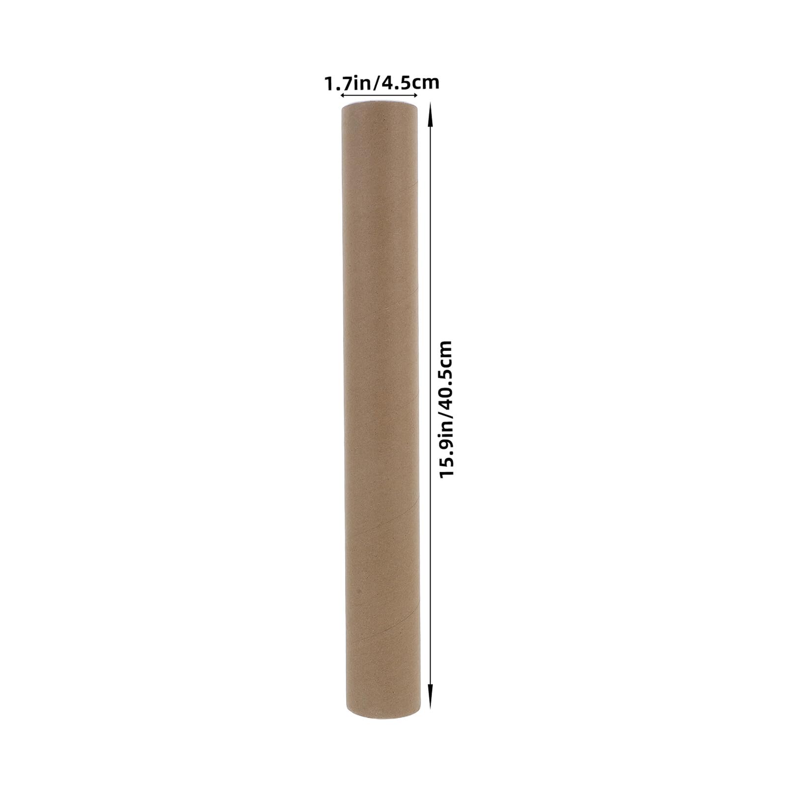 Angoily Tubos De Cartón Kraft Para Envío De Pósteres y Arte 40 Cm Diámetro 45 Mm Tapas De Plástico, Resistentes y Multifuncionales Para Almacenamiento y Protección De Documentos y Objetos