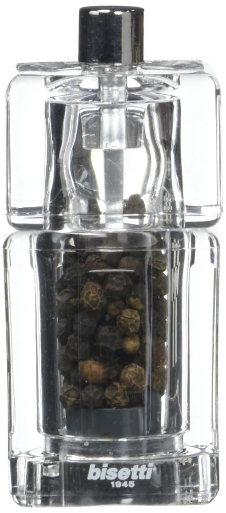 Bisetti Macina Pepe, Acrilico, Trasparente, 4 cm