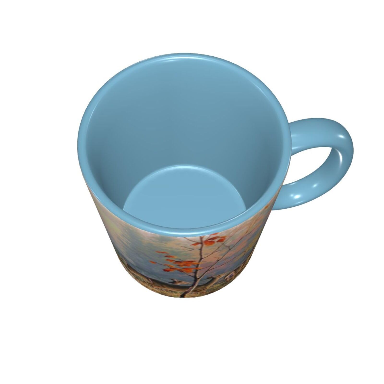 Awowee Tazza da caffè con ritratto di cervo cornuto e spirito pagano