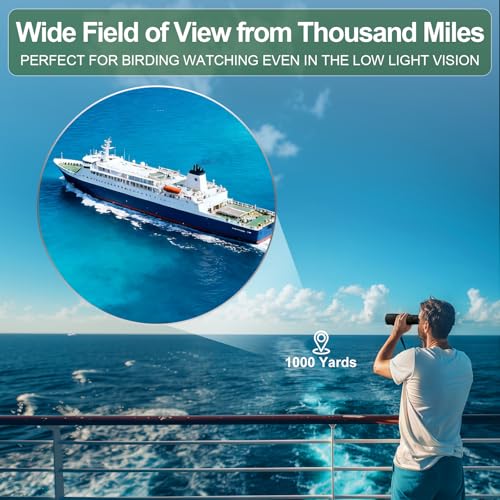 Image of Aurosports 15x56 Binoculars for Adults High Powered Cruise Ship Bird, BAK4