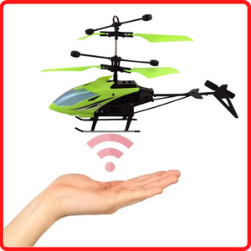 VEZIMON® Gravity Sensor Toy Helicopter for Boys/Kids Age 5 + Years, Indoor Palm Sensing Rechargeable with LED Lights I Multicolour (Pack of 1)