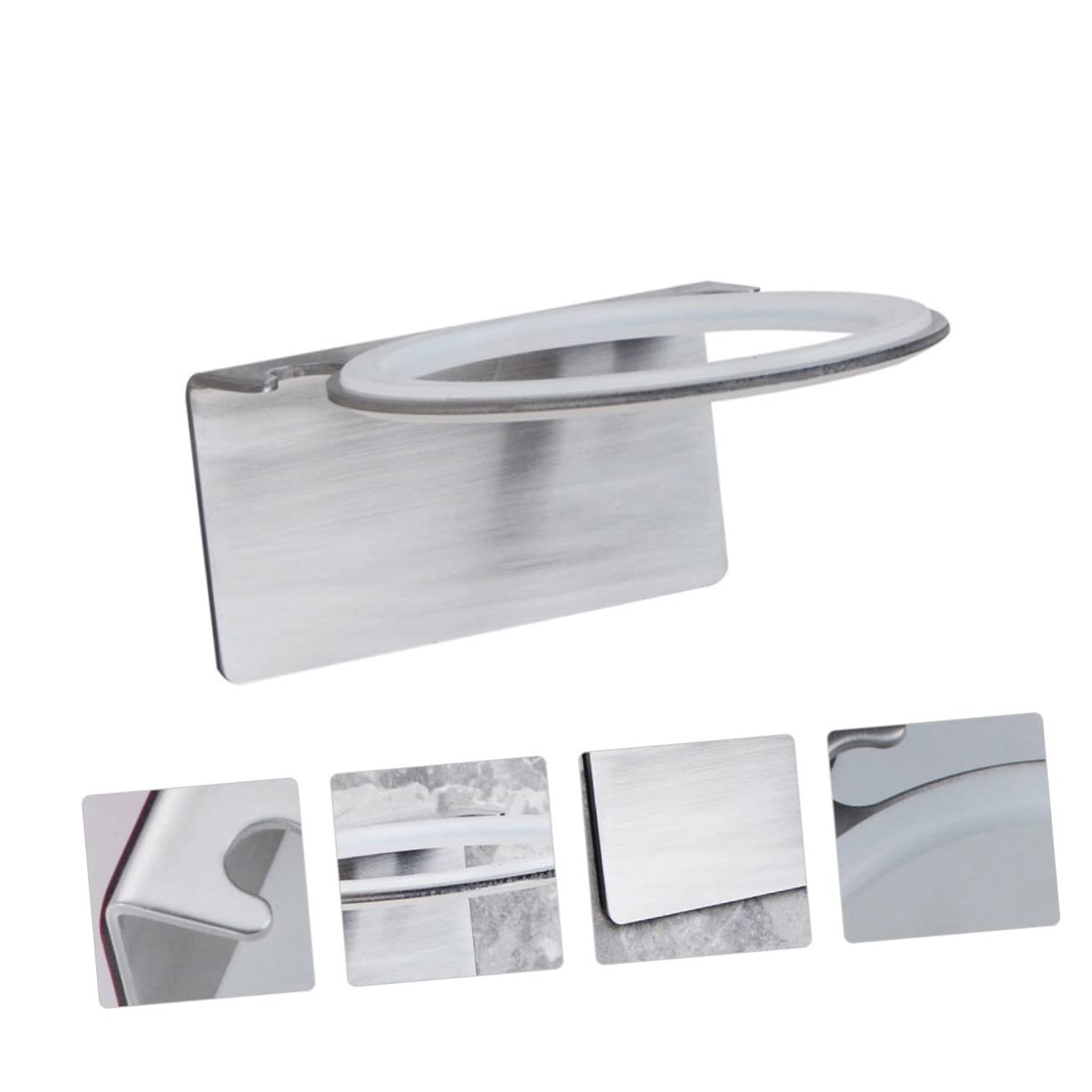DOITOOL 3pezzi Supporto Per Asciugacapelli Da Muro Acciaio Inossidabile Organizer Per Phon Facile Installazione e Design Moderno Per Bagno e Camera Da Letto Pratico e Resistente