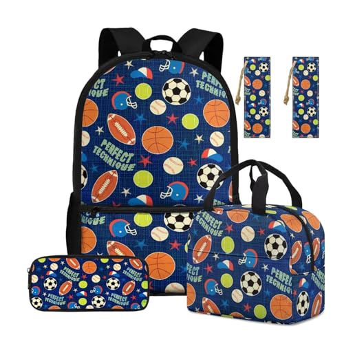 Sac à dos enfants 4 pièces idéal pour l'école, le pique-nique et les sorties