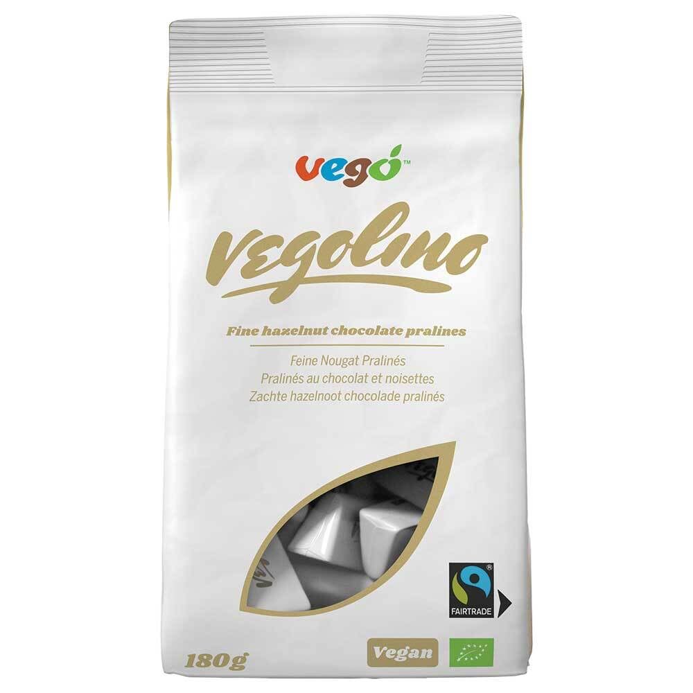 Vego Vegan Organic and Fairtrade Nougat Pralines, 180 g (1 Unit)
