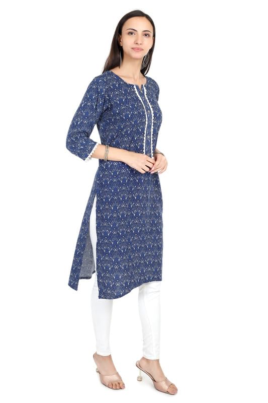 Image of Women's Rayon Kurta - Ethnic Wear Straight Kurti for Daily, Office & Festive Use