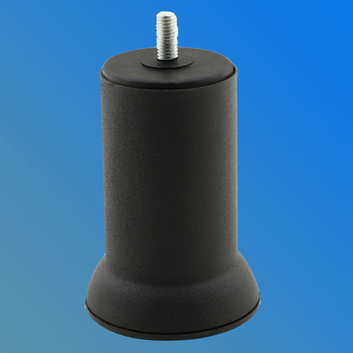 Badem10 Mobilya Metal Kanepe Baza Koltuk Destek Ayağı M8 Civata Siyah Metal Ayak 10 Cm (4 ADET)