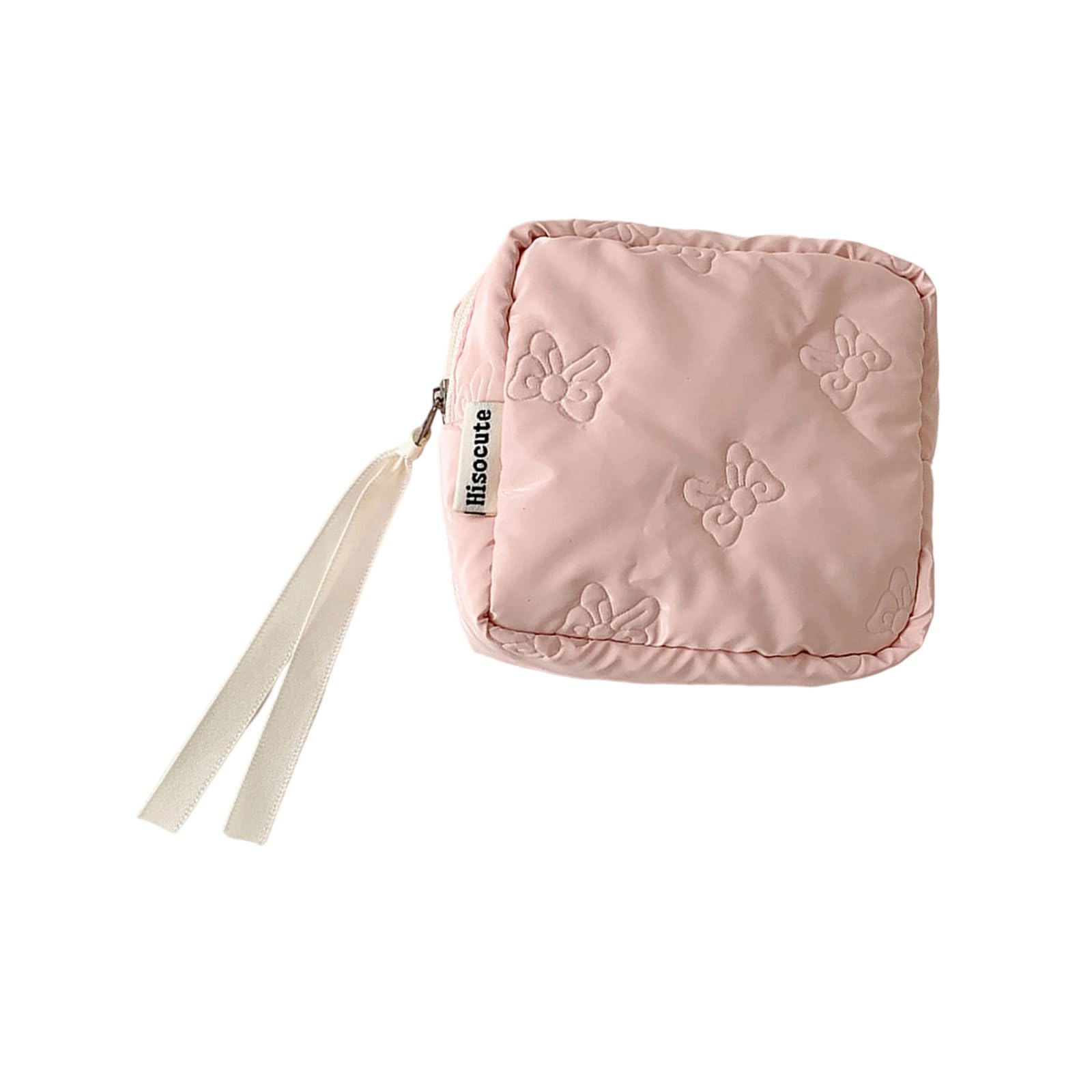 Jazuaiao Bowknot Cosmetic Travel-Friendly Makeup with Jewelry Storage Compartment Fashionable Bowknot Cosmetic Bag