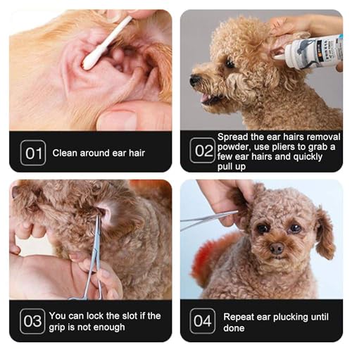 SinChic Hämostatische Pinzette,Edelstahl Hemostat Hund Katze Haustier Schere Haustier Puller Pinzette für Haustier Grooming Hund Ohr Haar Puller Locking Forceps