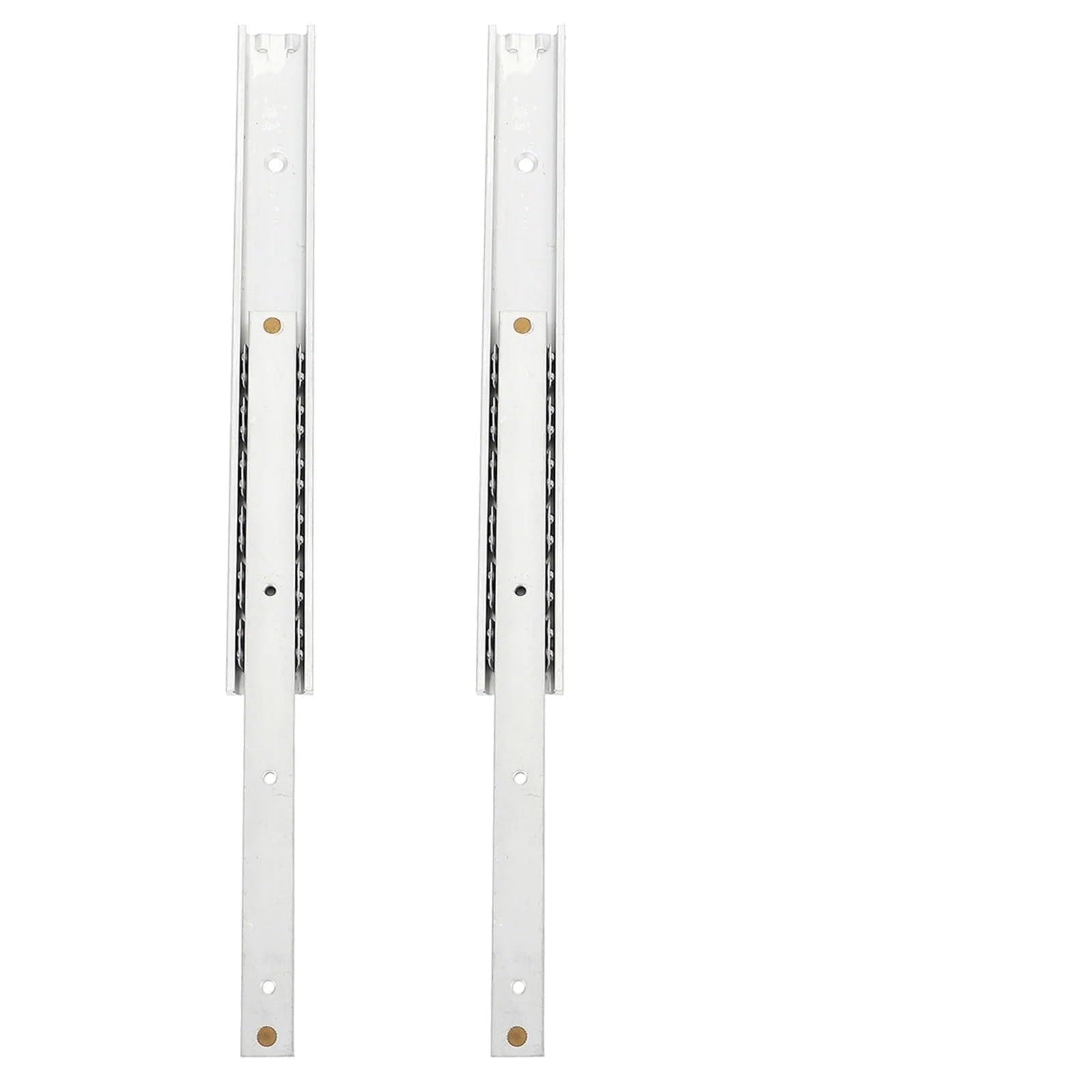 2 Pcs Drawer Slides Cupboard Miniature Rails Extended Aluminum Alloy Cabinet Furniture Suitable for Drawers and cabinets(14X1.6CM)
