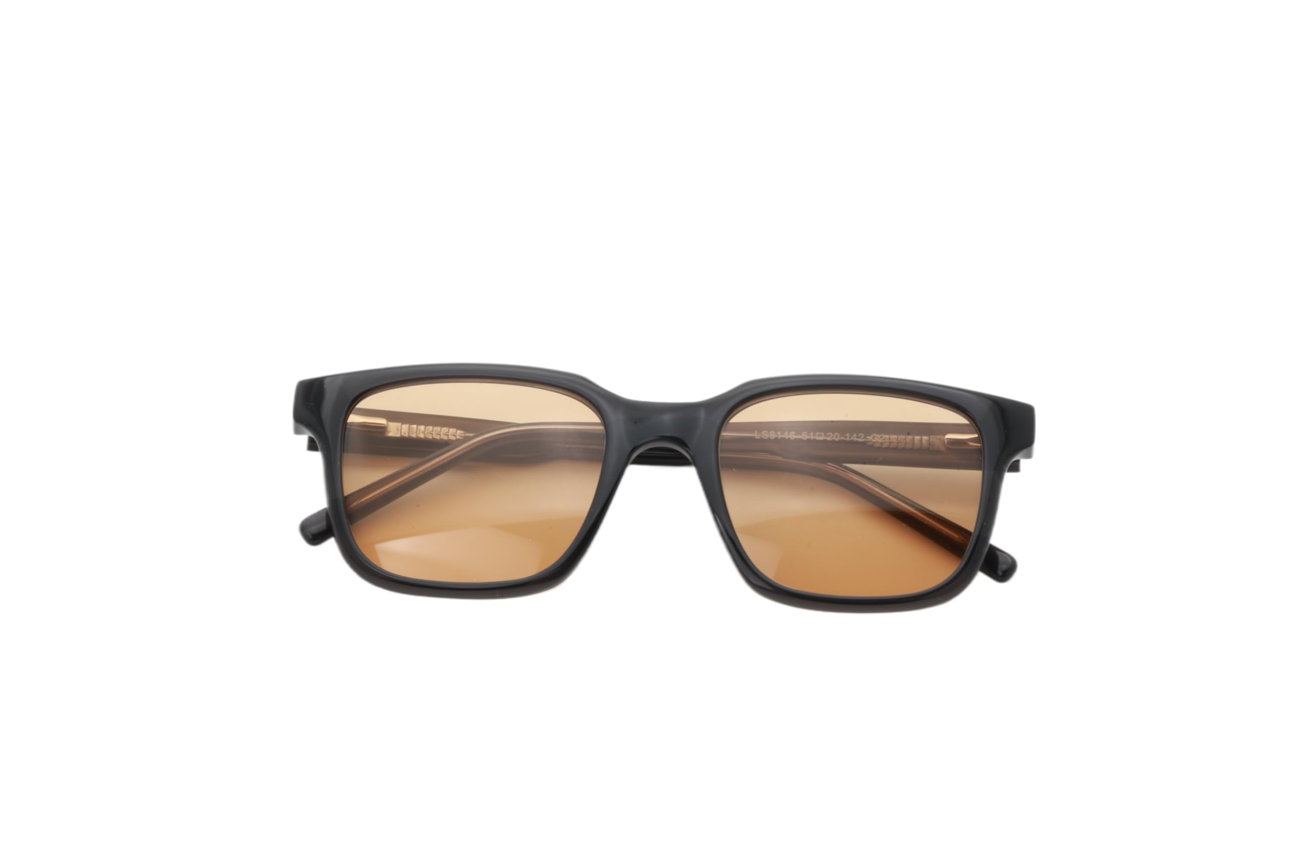 DarcyFL-41 Lunettes de soulagement de la migraine, monture noire en acétate de luxe bloquant la lumière bleue