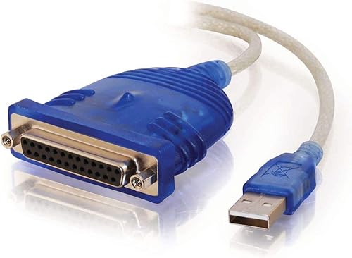 C2G Legrand - Cable USB a DB25, cable de conversión de 6 pies, cable USB a paralelo de impresora, adaptador de impresora, adaptador de impresora