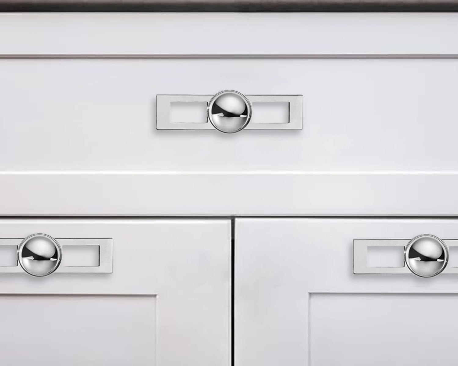 Round Polished Chrome Cabinet Knob - 270BP, 1-1/4 in (32 mm) — KHTUMEWARE