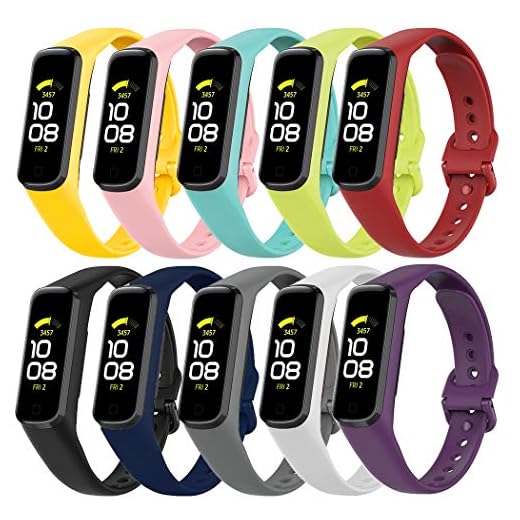 Baaletc Band kompatibla med Samsung Galaxy Fit 2 SM-R 220 armband, mjuka ersättningsarmband i silikon för Samsung Galaxy Fit 2 R220