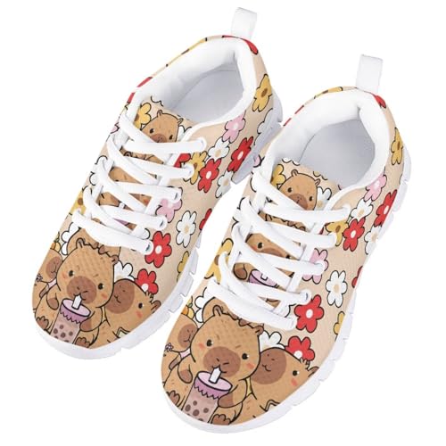 Yzaoxia Athletic Walking Shoes for Girls Tennis Shoes for Kids Running Sneakers Size 11-Size 5