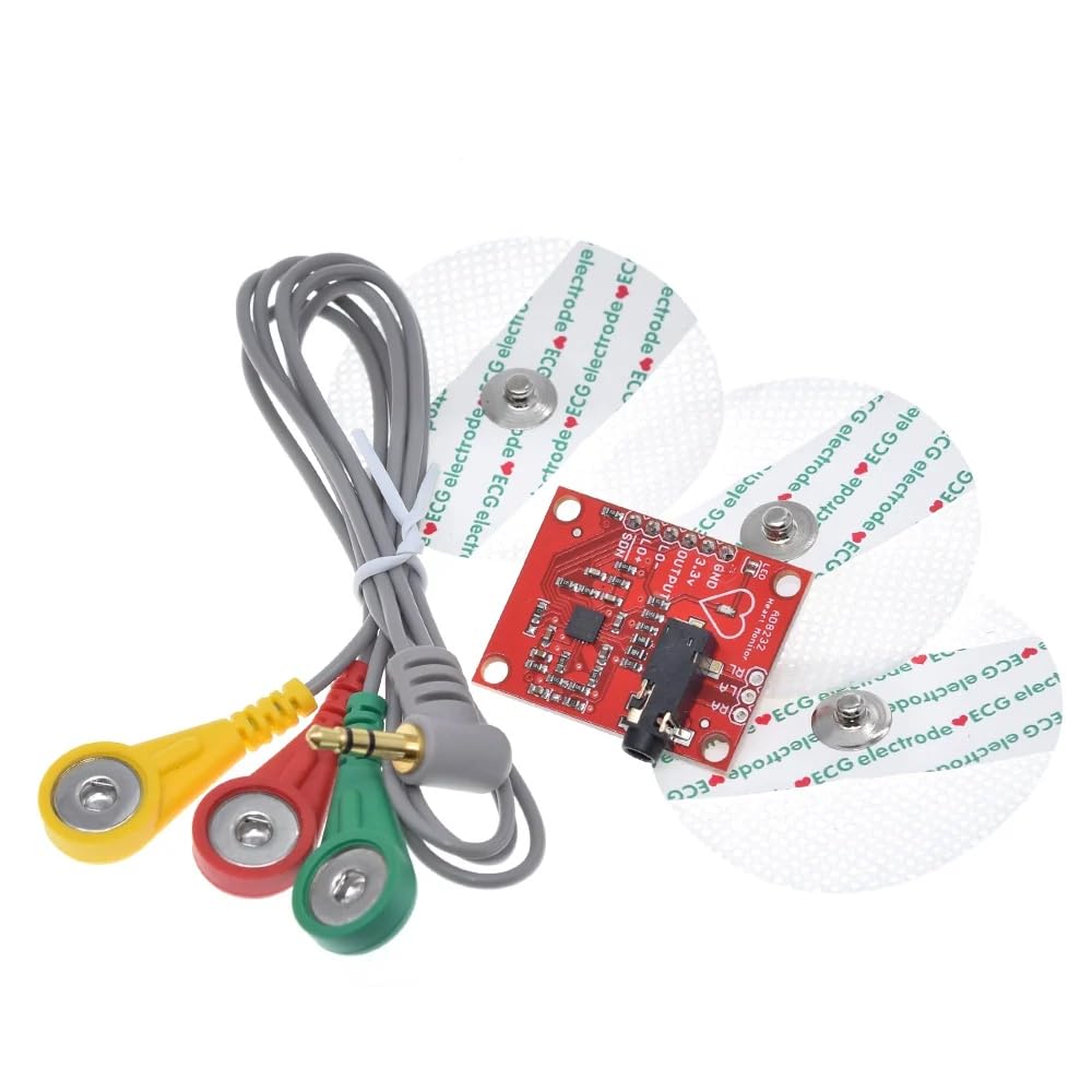 UG LAND INDIA ECG Sensor ECG module AD8232 ecg measurement pulse heart ecg monitoring sensor kit-picture-16