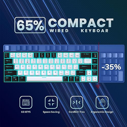 Teclado Mecánico Pomya RGB USB 65% Compacto miniatura 4
