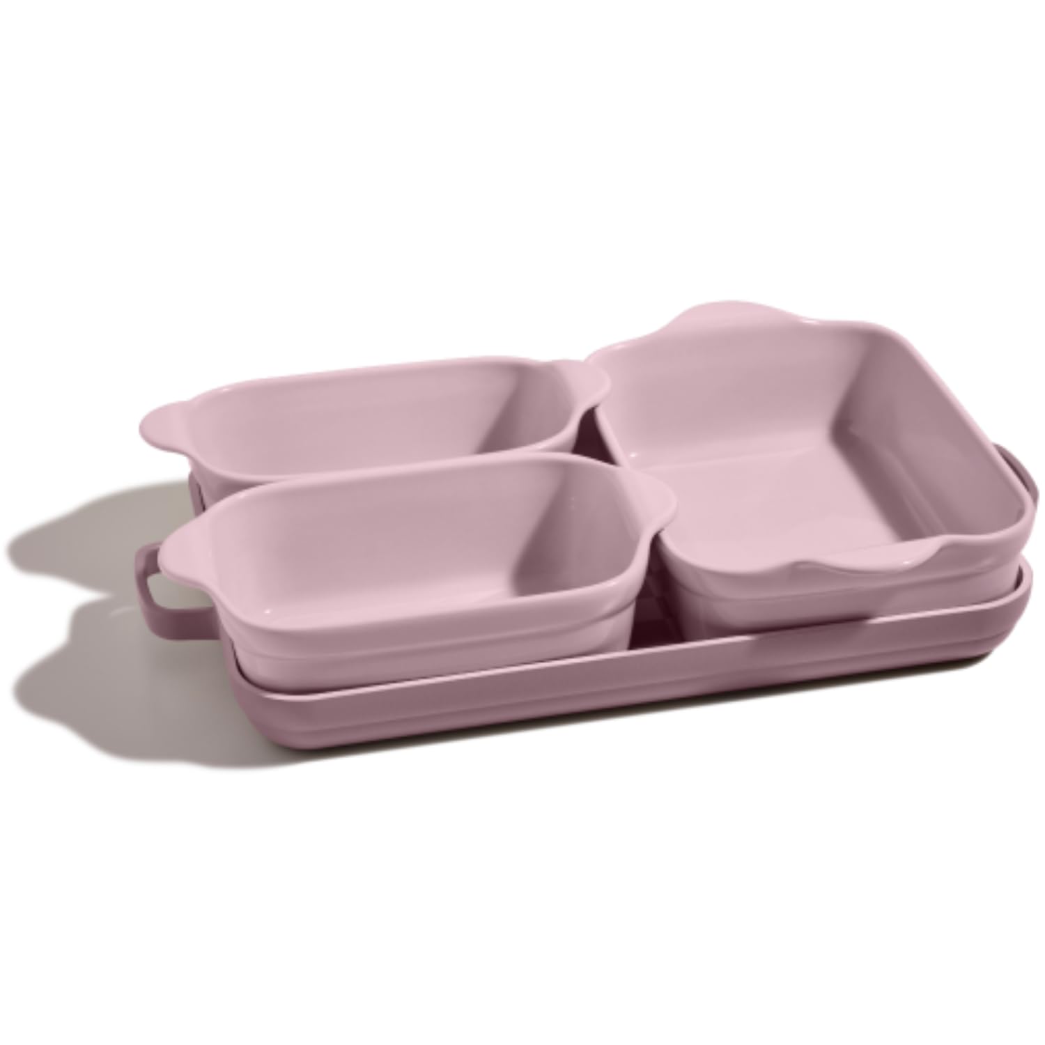 Our Place Bakeware Set | 5-Piece Nonstick, Toxin-Free, Ceramic, Stoneware Set with Oven Pan, Bakers, & Oven Mat | Space-Saving Nesting Design | Oven-Safe | Bake, Roast, Griddle and more | Lavender