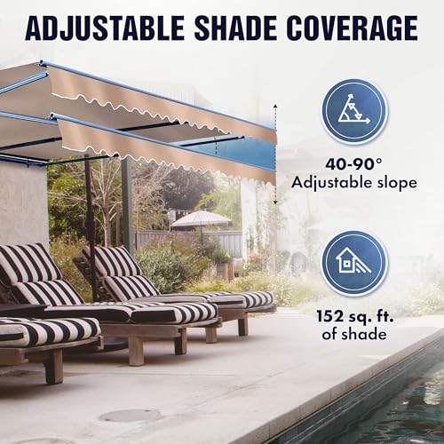 Aleko ABM16X10GY80 Motorized Patio Awning thumb #5