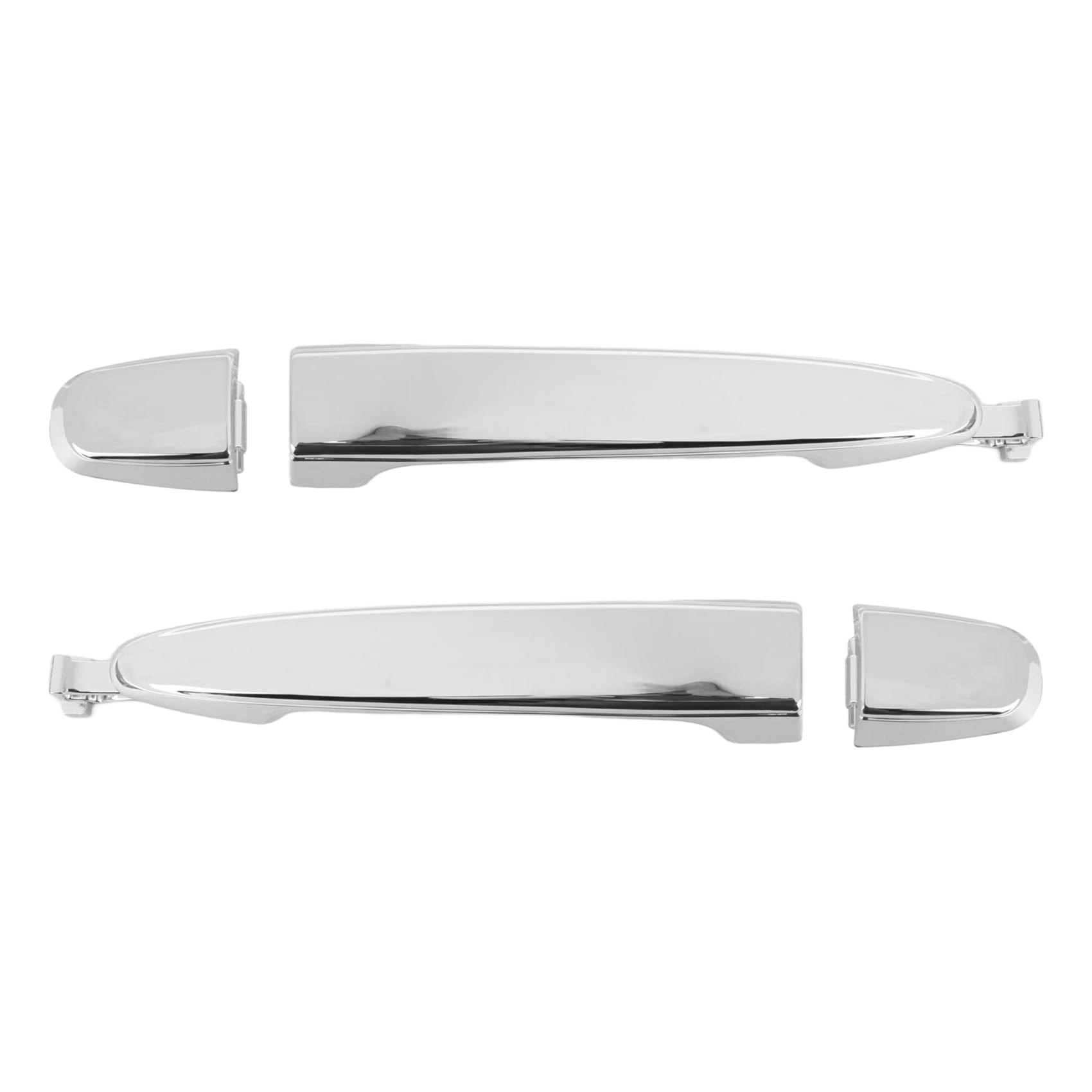 Littimoon 2Pcs Rear Door Handle Exterior Door Handle for- 2004-2010 69213-08020 69227-08040