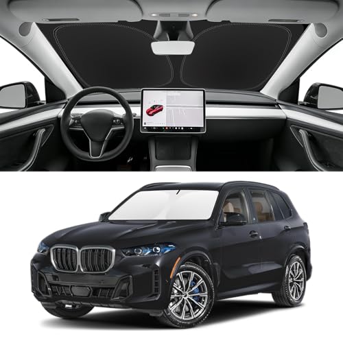 Image of Custom Fit Windshield Sun Shade for BMW X5 2019-2026