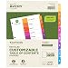 Avery EcoFriendly Ready Index Table of Contents Dividers, 8-Tab, 3 Sets (11081)