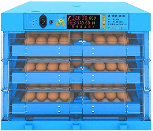 AJLDN Inkubatoren Vollautomatische, 192 Eier Intelligentes Brutmaschine Inkubator Motorbrüter Hühner mit LED…