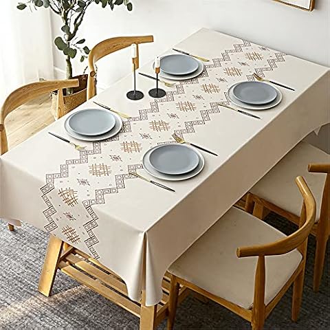 Chickwin Mantel Antimanchas Geometría PVC Impermeable Cover