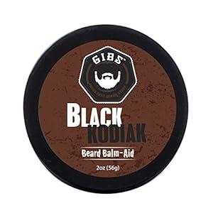 GIBS Grooming Black Kodiak Beard Balm Aid, 2 oz