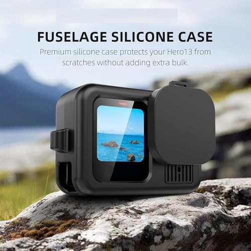 Image of Action Pro Silicone Protective Cover Lanyard and Lens Cap Compatible with Hero 13 Action Camera