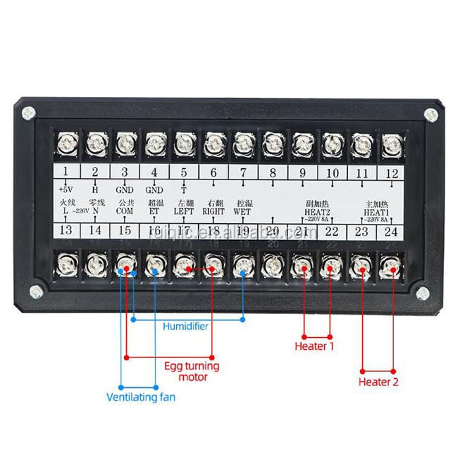 Image of TM&W Egg Incubator Accessories Controller W3001, w1209, m452, stc 1000, stc 3028, xm18 and xm18D Sensor Humidity Maker Useful to Built Big Size incubators (XM18 Black)