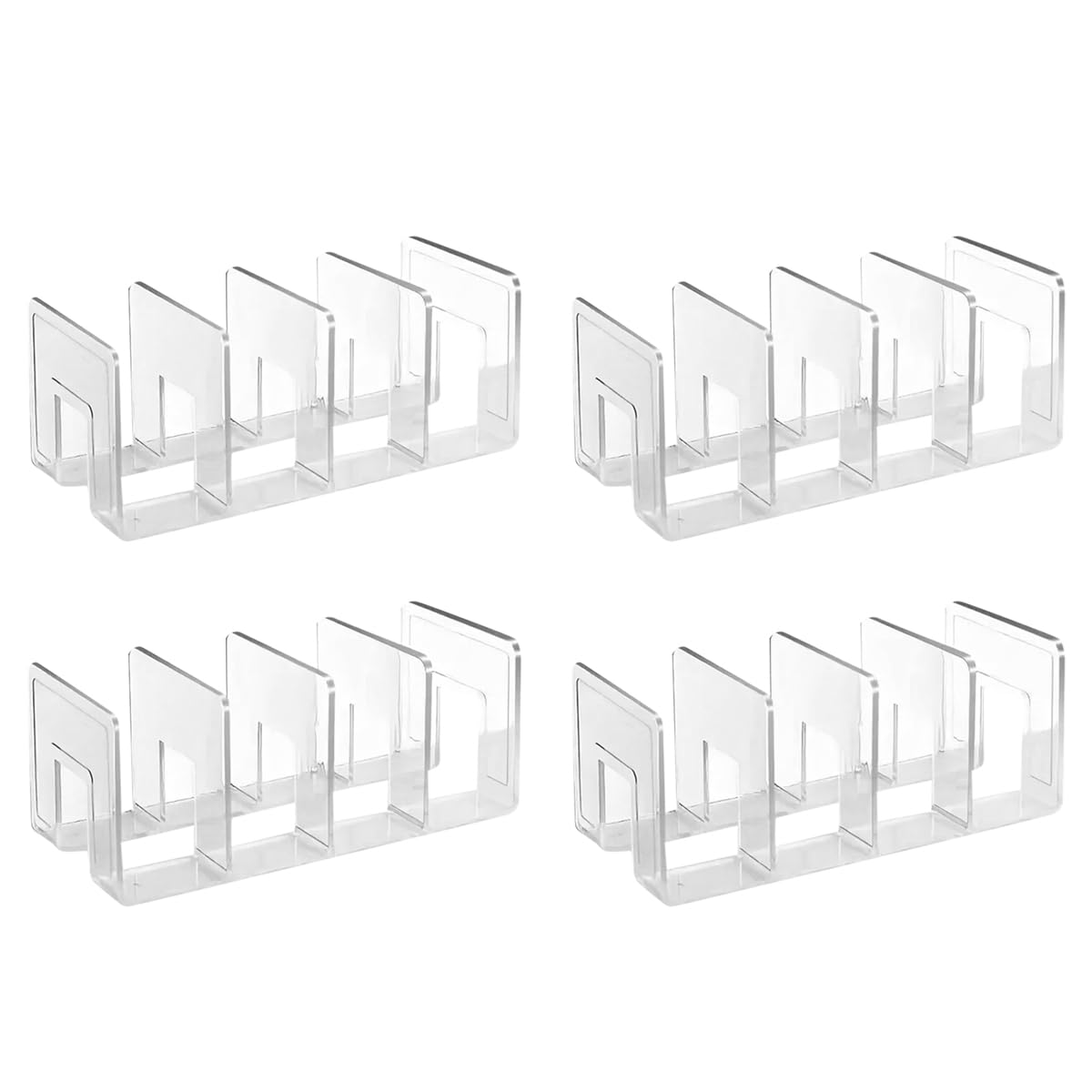 CTRLZS Vertical Shoe Rack Organizer 4-Pack, Multi-Layer Design, Easy to Assemble, Space-Saving Compact Storage for Home Entryway Cabinet