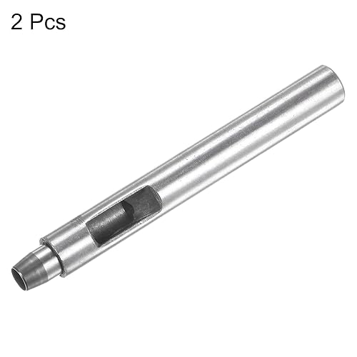 Miniatura 3 de HARFINGTON 2 piezas de perforador de cuero de 0.256 in recto, redondo, ojal, remache a presión, fijador para cuero, artesanía, ropa, bolso, cortina
