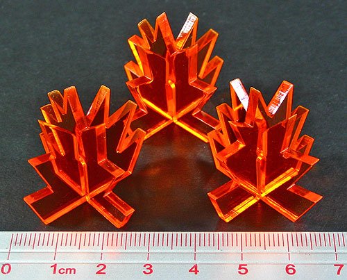 LITKO Game Accessories Large Blast Markers, Fluorescent Amber - 3 Pack