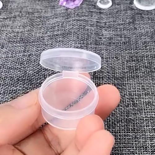 Image of 24 Pack 0.17 oz Round Plastic Containers (1.06 x H0.55 inch) Clear Bead Storage Containers for Fishing Tackle with Label Stickers, Craft, Beads, Jewelry, Small Parts