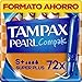 Tampax Pearl Compak Super Plus, 72 tamponi con applicatore, il nostro numero 1 in comfort e protezione immagine