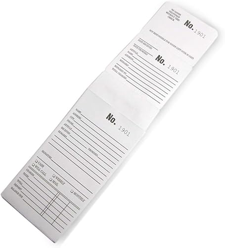 Sobre blanco de 3 partes para reparación o trabajo de despido #1001-2000 Caja de 1000