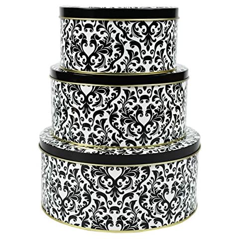 Black Duck Brand Set of 3 Nesting Tins! Perfect for Storing Cookies, Craft Supplies, Children's Toys, etc. Cover