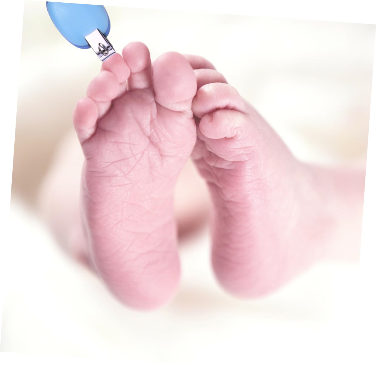 VICASKY 3juegos Cuidado De Uñas Para Bebés Kit De Manicura y Pedicura Tijeras Cortaúñas y Cucharilla Led Para Recién Nacidos y Niño Niña Pequeños Azul Púrpura