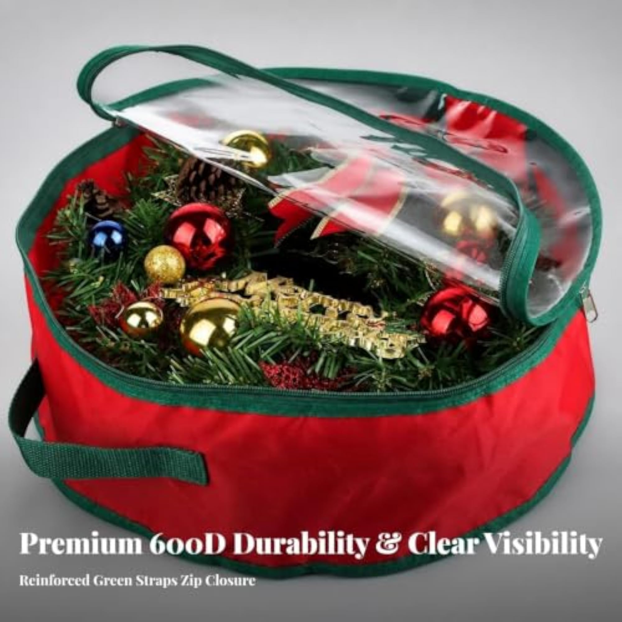 Dust-Resistant Wreath Storage Bag, 600D Oxford Material