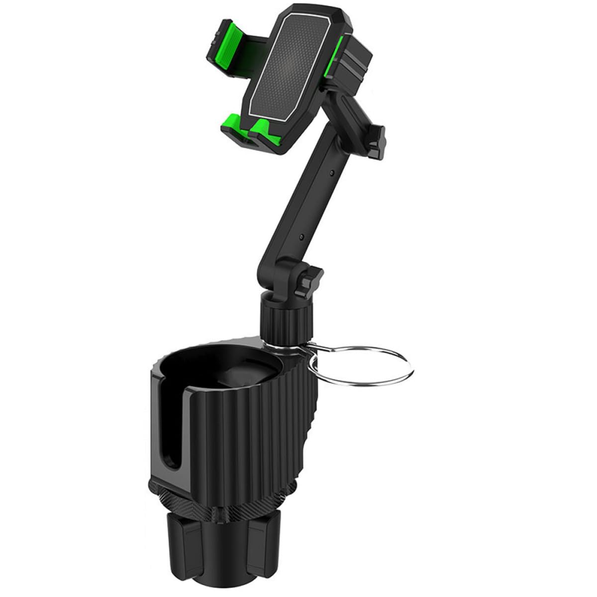 PRETYZOOM Soporte para Teléfono y Portavasos para Coche con Instalación sin Herramientas, Compatible con Móviles y Tazas, Material Abs y Metal para Uso en Automóvil