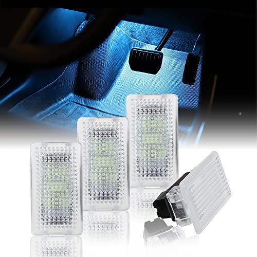 Senzeal Kit de Bombillas LED Internas Para el Model Tesla 3/Y/S/X Luz de Sustitución Superbrillante Adecuado para el pie del Maletero de Frunk Luz del Maletero de la Guantera de la Puerta Azul