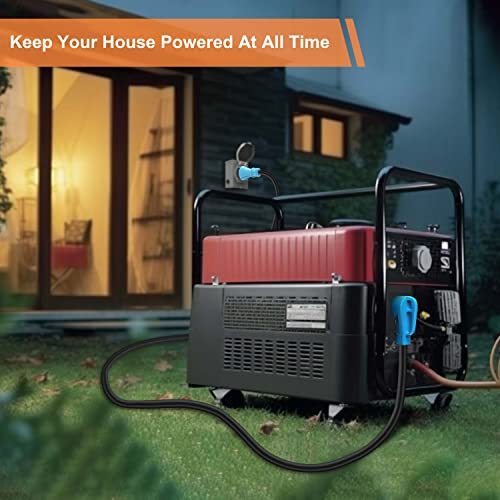 50 Amp 6.6 Feet Generator Extension Cord NEMA 14-50P Male to SS2-50R & CS6364 STW 6/3+8/1 AWG 125/250V Generator Power Cord Twist Lock Connectors for Generator to House UL Listed - Image 6