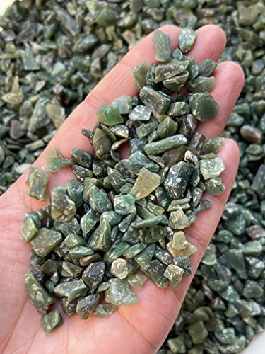 Image of GAF TREASURES 2 oz Lot Natural Semi Green Aventurine Gemstone Chips, Crushed Mini Tumbled Crystals, Undrilled Crystal Chips (Green Aventurine)