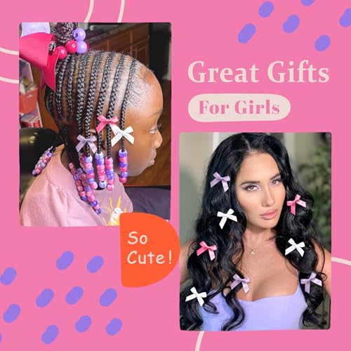 Pinzas para cabello moradas acrílicas para niñas miniatura 3