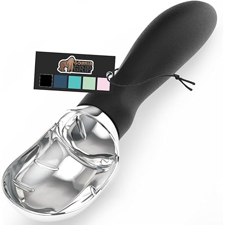 Gorilla Grip Ice Cream Scoop Dishwasher Safe: Professional Grade Comfort Grip Scooper