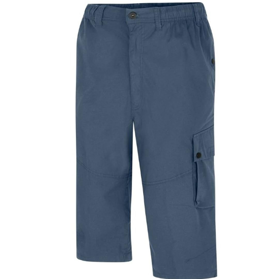 Espionage Stretch Cargo Trousers Pants Pockets Elastic Waist Mens 2XL-8XL TR061 (UK, Alpha, 4XL, Plus, Regular, 31", Airforce Blue)
