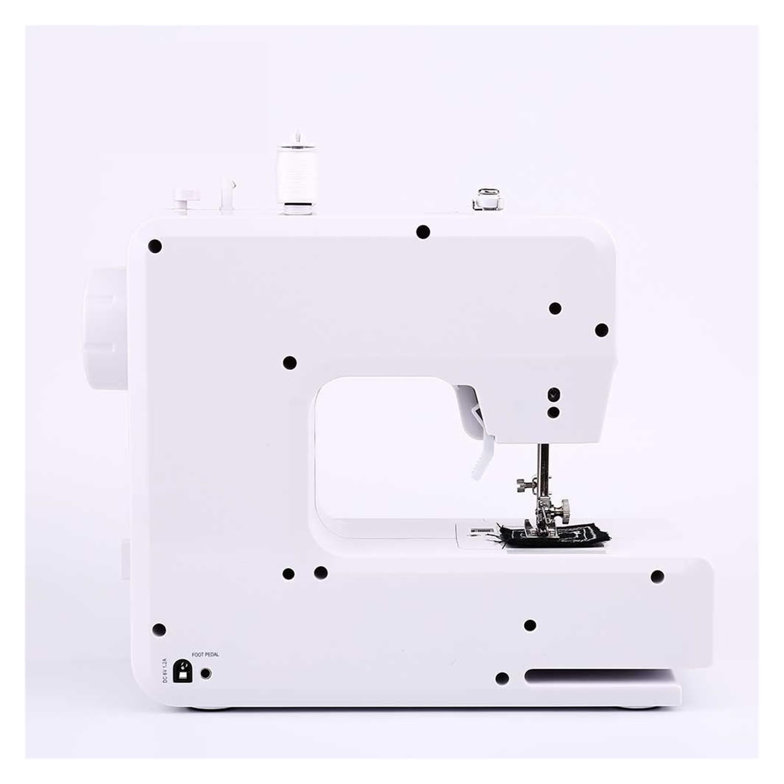 Máquina De Coser Con 12 Patrones Puntadas Incorporados, Miniluz Nocturna Portátil For El Hogar, Stent Metal Inverso Potente Silenciosa Y Estable(Sewing machine B)
