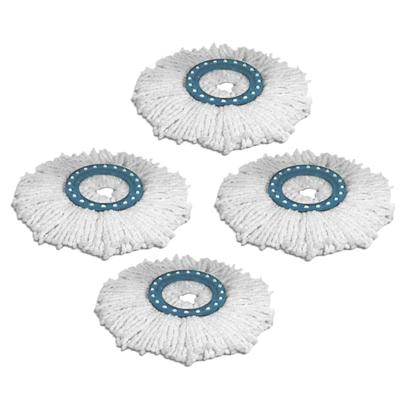 Kits de cabezales de repuesto de microfibra de limpieza fácil 4 piezas para Spin Mop 360 °