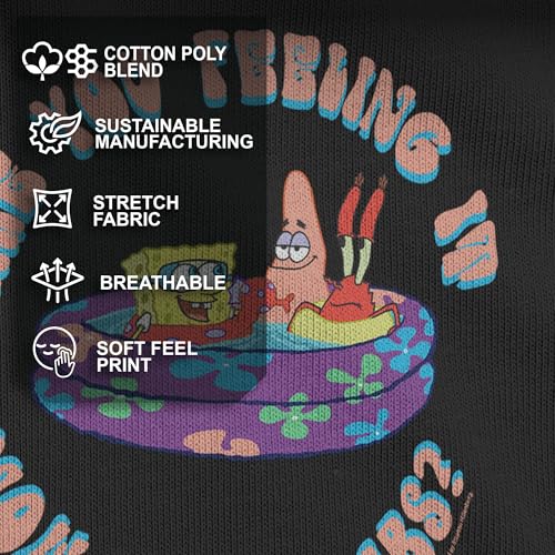Sweat Spongebob Squarepants Mens Pullover Hoodie En Coton Doux